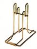 Ticket Dispenser: Brass-Plated, Holds Single or Double Rolls